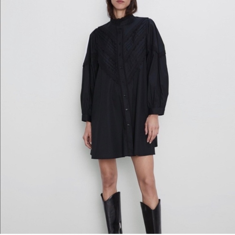 Zara poplin dress new with tags